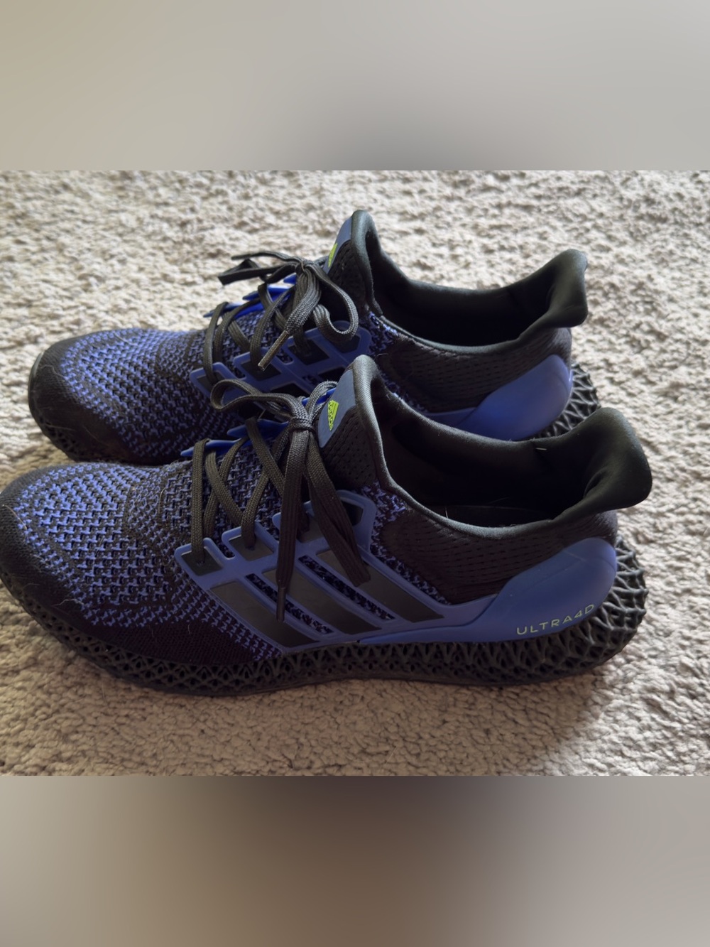 Adidas Men’s Ultra 4D Black and Purple